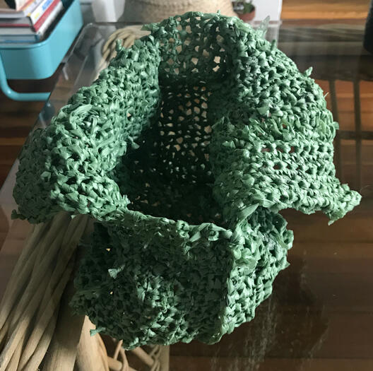 Packaging Adjacent (2019) - Crocheted Compostable Plarn